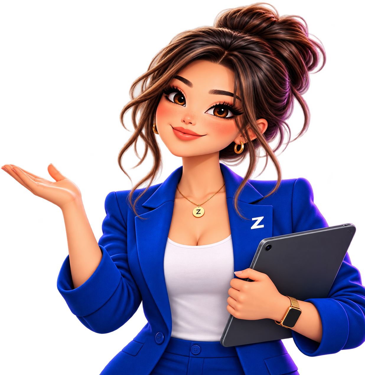 Zaya, personagem original do ZARI Finanças